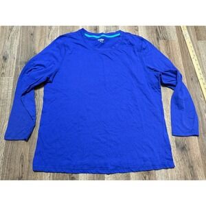 Joe Boxer Shirt Youth Boys Size 1X Blue Long Sleeve Shirt Crewneck Activewear